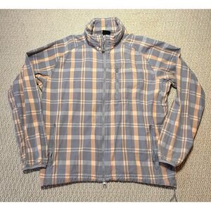 NIKE NSW Plaid Hidden Hood Jacket Women Sz XL